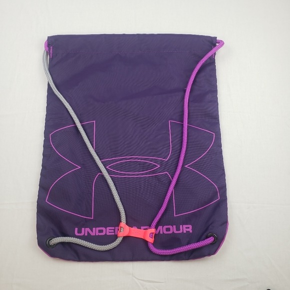 Under Armour Ozsee purple sackpack backpack gym bag - Picture 3 of 13
